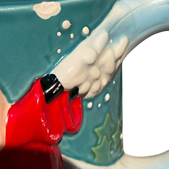 Walt Disney World 25th Anniversary Sorcerer Mickey Ceramic Mug Blue & Red Colors - Picture 5 of 5